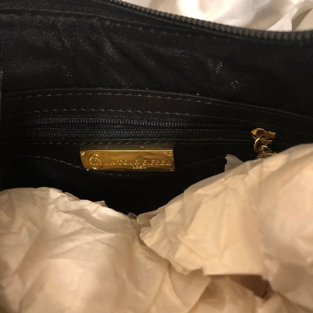 La Tour Eiffel Blk/Br Purse - Picture 4 of 12